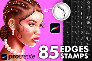 Procreate Hair Edges Brushes