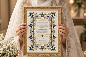 Islamic nikah wedding contract