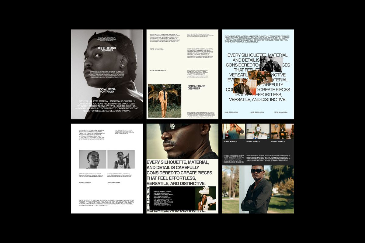 RORO - Social Media Portfolio 5 IN 1, a Social Media Template by Propertype (Photo 5 of 10)