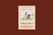 Colorful Florist Wedding Invitation, an Invitation Template by iDoodle Studio (Thumbnail 2 of 4)
