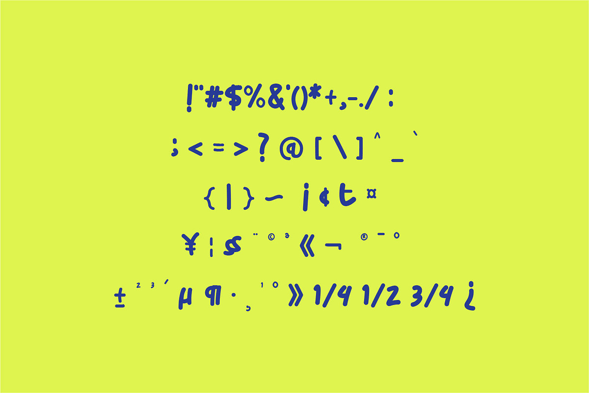 Sticky Bold, a Font by WAP (Photo 5 of 6)