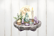 Watercolor Crystals Clipart, an Illustration by Watercolor design (Thumbnail 3 of 6)