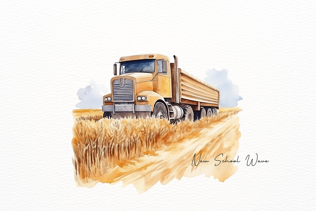 Watercolor Golden Wheat Field, a Food Illustration by New-School-Wave (Photo 2 of 5)