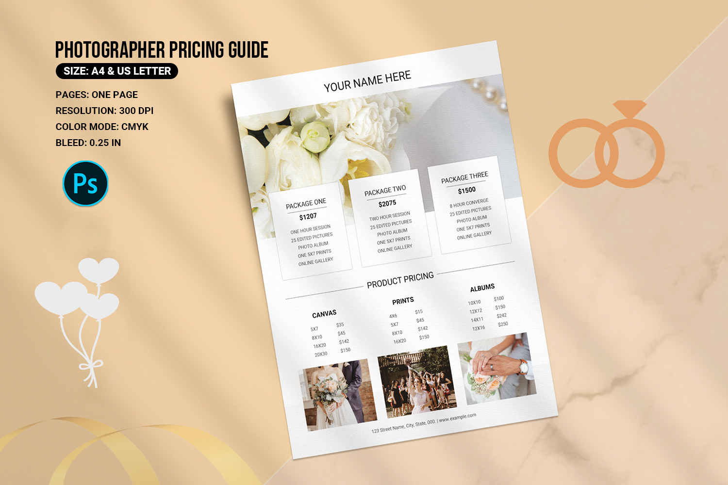 Photography Pricing Guide Template