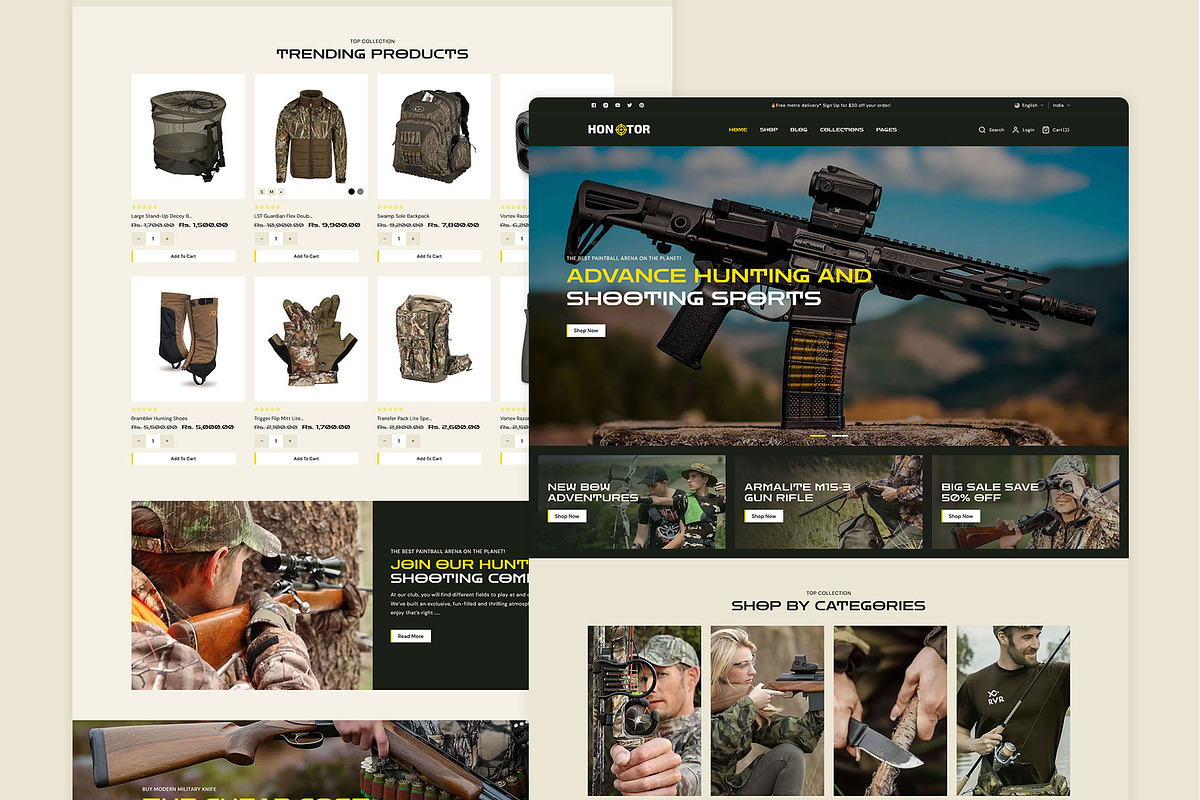 Hunting & Gun Store Shopify Theme, a Shopify Template by LogicGo Shopify Experts (Photo 5 of 5)