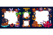 Kid pirate day photo frames, a Decorative Illustration by Vector Tradition (Thumbnail 3 of 3)
