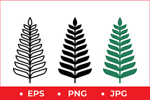 Stylized Leaf Vector Icon Graphic, a Solid Icon by Artonix