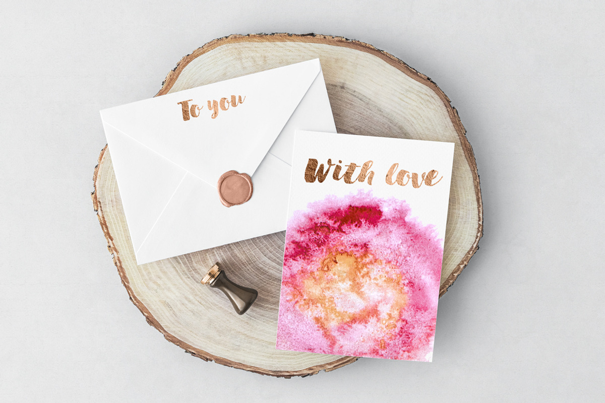 Geometric Watercolor + Gold Bundle, a Texture Graphic by Anna Faun (Photo 8 of 9)