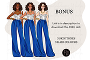Fashion Girl 57 clipart png, an Illustration by Parinaz Wadia Design (Thumbnail 5 of 9)
