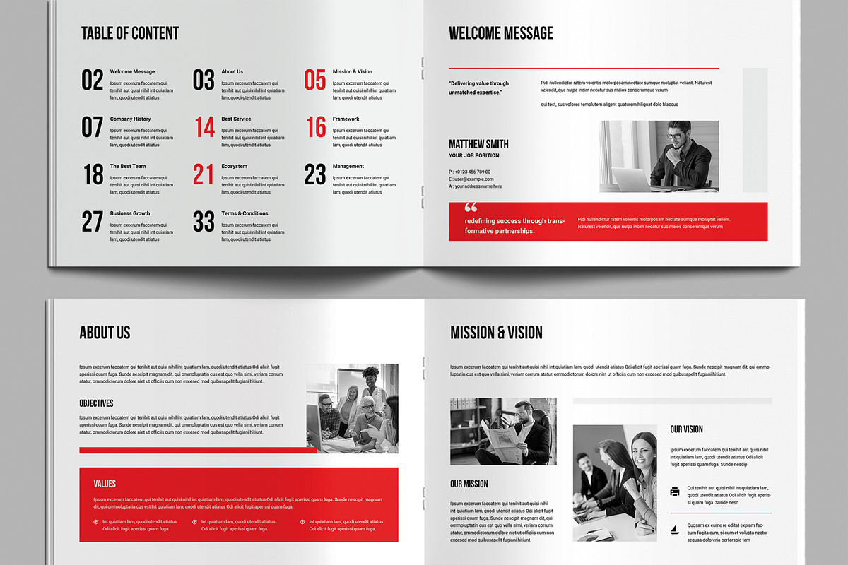 Creative White Paper Layout, a Brochure Template by MightyDesign (Photo 3 of 9)