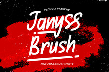 Janyss Brush - Natural Brush Font