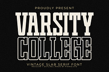 Varsity College - Vintage Slab Serif