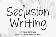 Seclusion Writing, a Handwritten Font by Wow Magic (Thumbnail 1 of 3)