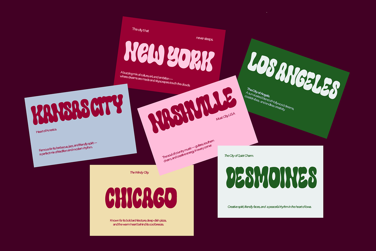Very Wavy Playful Chunky Font, a Handwritten Font by Darla Studio (Photo 10 of 14)