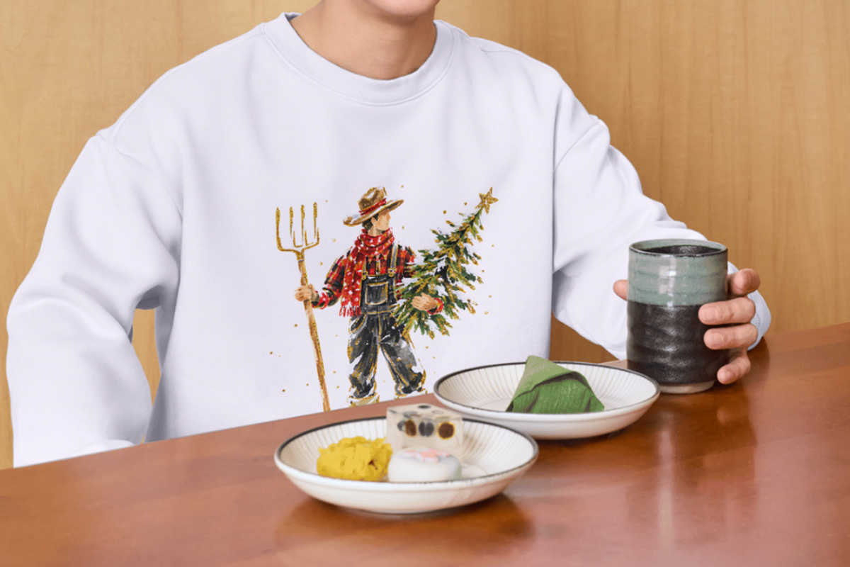 Christmas Farmhouse Clipart, a Seasonal Illustration by Markicha Art (Photo 5 of 5)