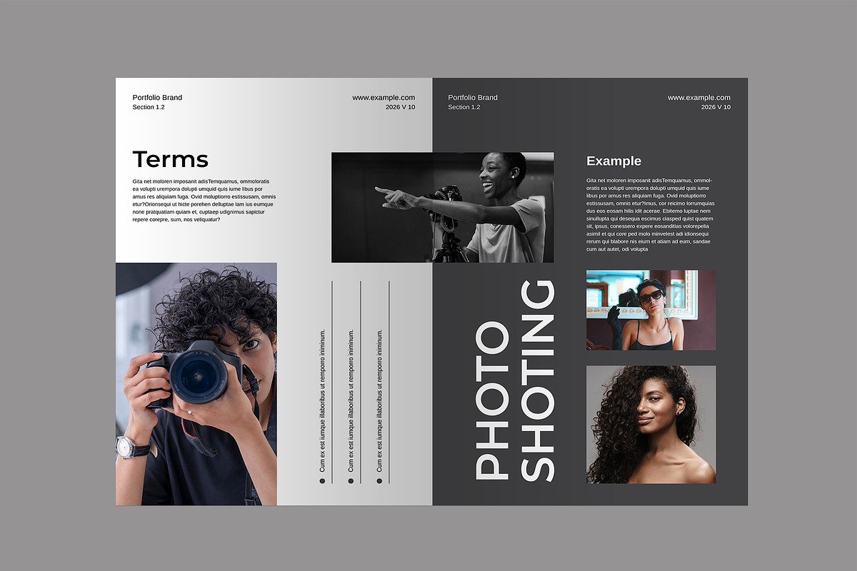 Photography Portfolio Template, a Magazine Template by Slide_Genius1 (Photo 3 of 5)