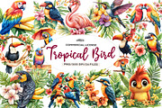 Tropical Bird Png, Jungle Bird Clipa, an Illustration by CreationArt (Thumbnail 1 of 9)