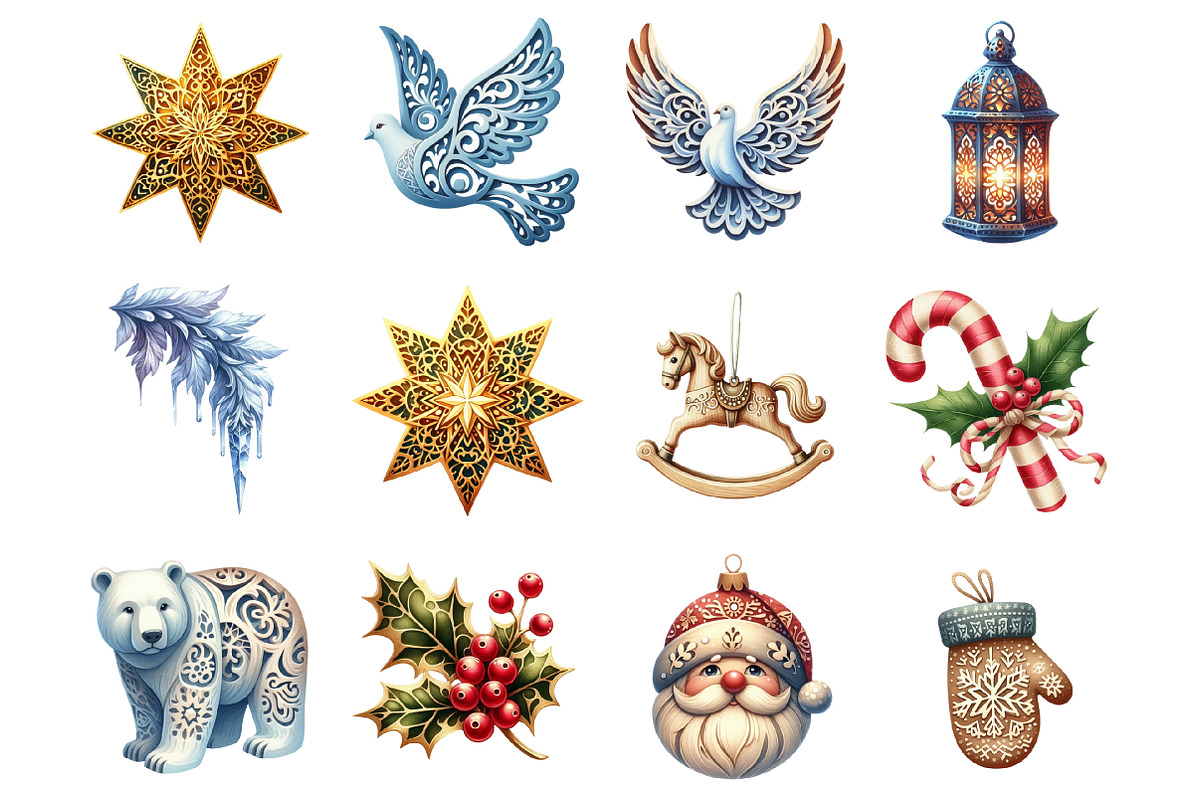 Christmas Laser Cut Ornaments Bundle, a Graphic by CitraGraphics (Photo 3 of 4)