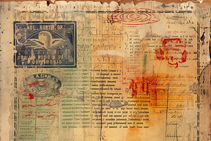 Vintage Passport Scrapbook