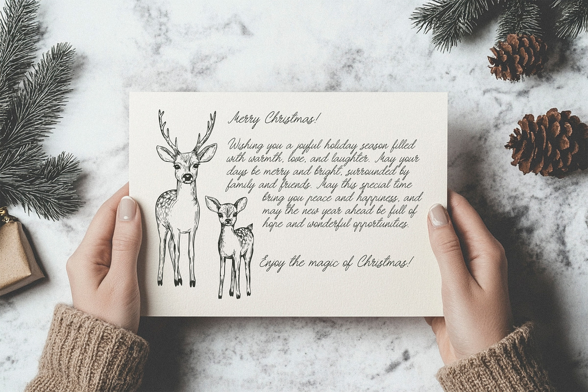 Vintage Charming Christmas Line Art, an Object Graphic by AnMark (Photo 13 of 15)