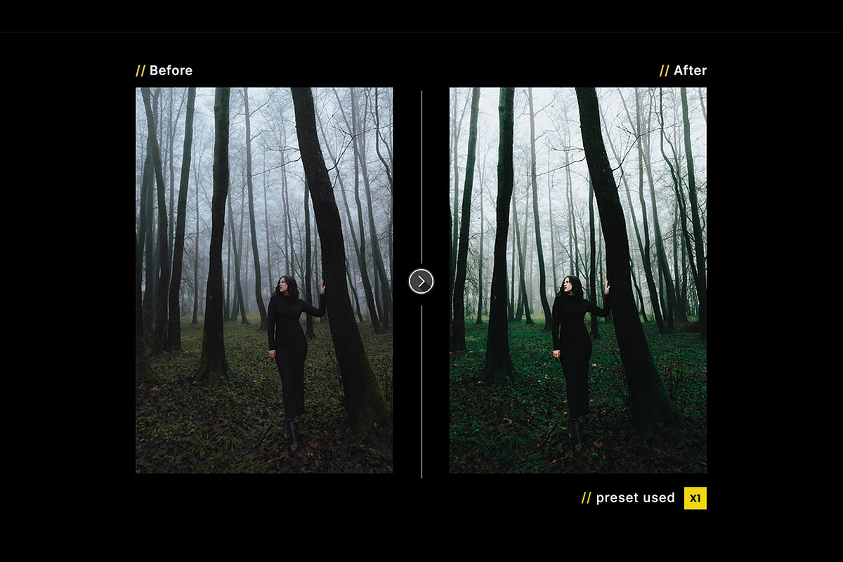 Deep Forest – Actions and Presets, a Preset Add-On by Hydrozi Presets (Photo 2 of 9)