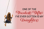 Daughter - A Lovely Calligraphy Font, a Script Font by Doehantz Studio (Thumbnail 5 of 9)