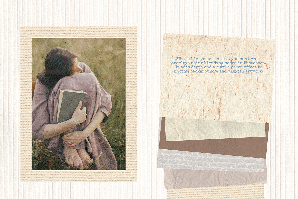 Calm Paper Textures — Real Scans, a Texture Graphic by Lidberia (Photo 3 of 11)