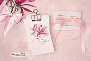 Magnolia Clipart Set, a Seasonal Illustration by Leonaa art (Thumbnail 3 of 10)