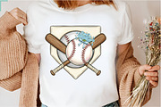Softball Home Plate with Pink Bow, an Illustration by Designking (Thumbnail 5 of 6)