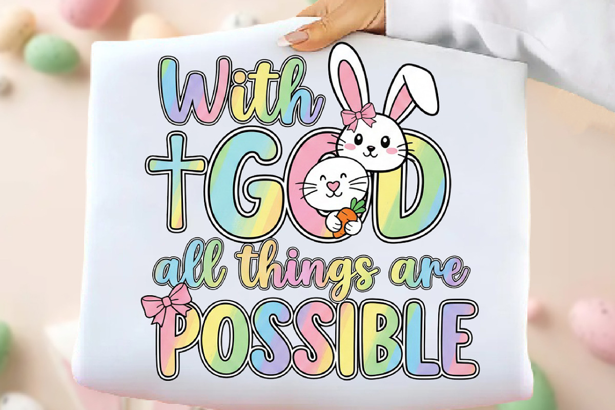 With God All Things Are Possible Png, an Illustration by DreamArtGraphic (Photo 1 of 4)