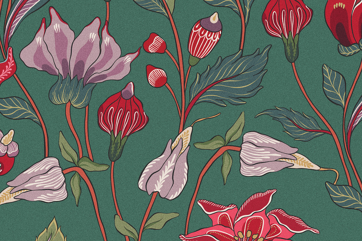 Bohemian Chintz Floral Pattern, a Pattern Graphic by likorbut (Photo 10 of 14)