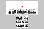 Ink painting of zen monks, an Illustration by Elina_Li (Thumbnail 4 of 4)