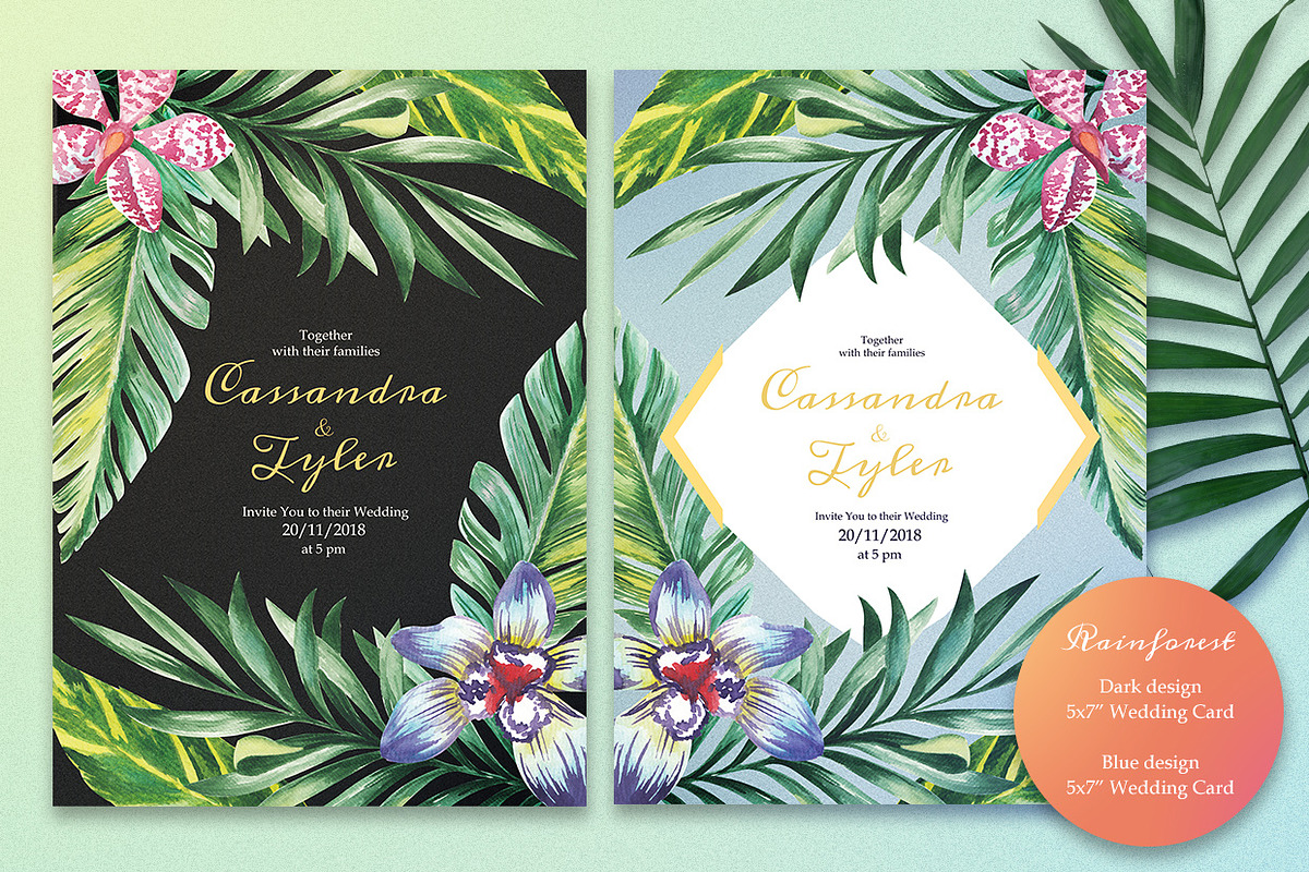 Rainforest Wedding Suite, an Invitation Template by HannaSymo (Photo 7 of 11)
