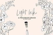 10 Drawing Ink Procreate Brushes, a Brush Add-On by The Pigeon Letters (Thumbnail 9 of 13)