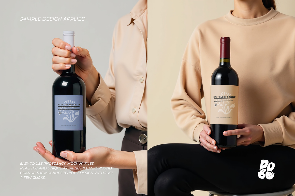 Bottle Hand Mockup Set - Vol 2, a Product Mockup by DOBE Studio (Photo 3 of 4)
