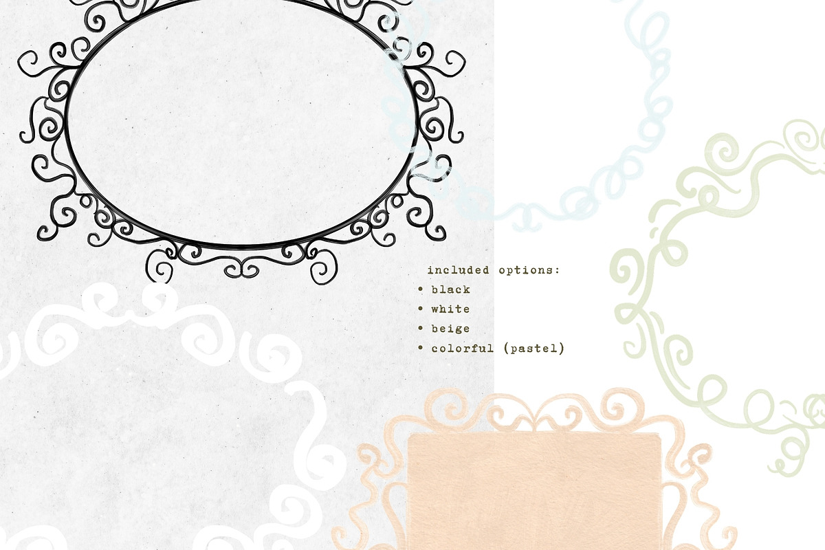 Delicate Flourish Frame Collection, an Object Graphic by PaperJamLab (Photo 6 of 10)