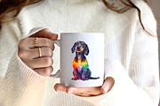 Dog Silhouette Love Summer Clipart, an Illustration by CreationArt (Thumbnail 4 of 9)