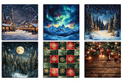 Christmas Watercolor Background, an Illustration by RobertsArt (Thumbnail 5 of 5)