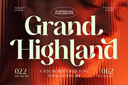 Grand Highland Modern Serif Font, a Serif Font by timelesstype.co (Thumbnail 1 of 15)