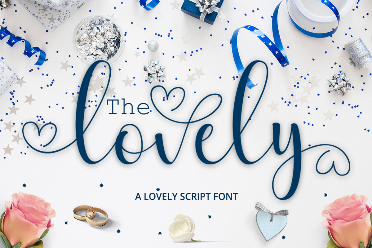 The Lovely, a Script Font by Cut Story (Photo 1 of 12)