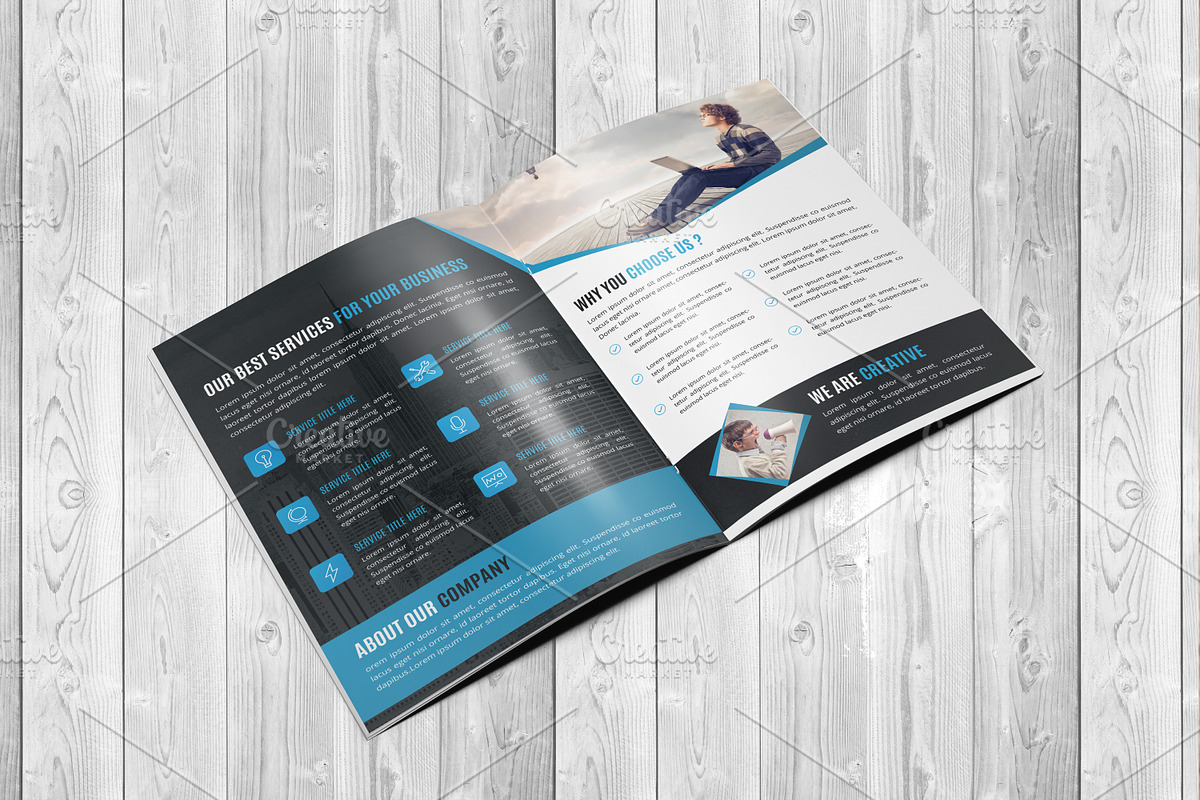 Corporate Bi-Fold Brochure Template, a Brochure Template by Alice_s (Photo 7 of 8)
