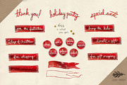 Graphics Bundle: Red Foil Holiday, a Templates & Theme by Jenny Hansen Suites (Thumbnail 4 of 5)