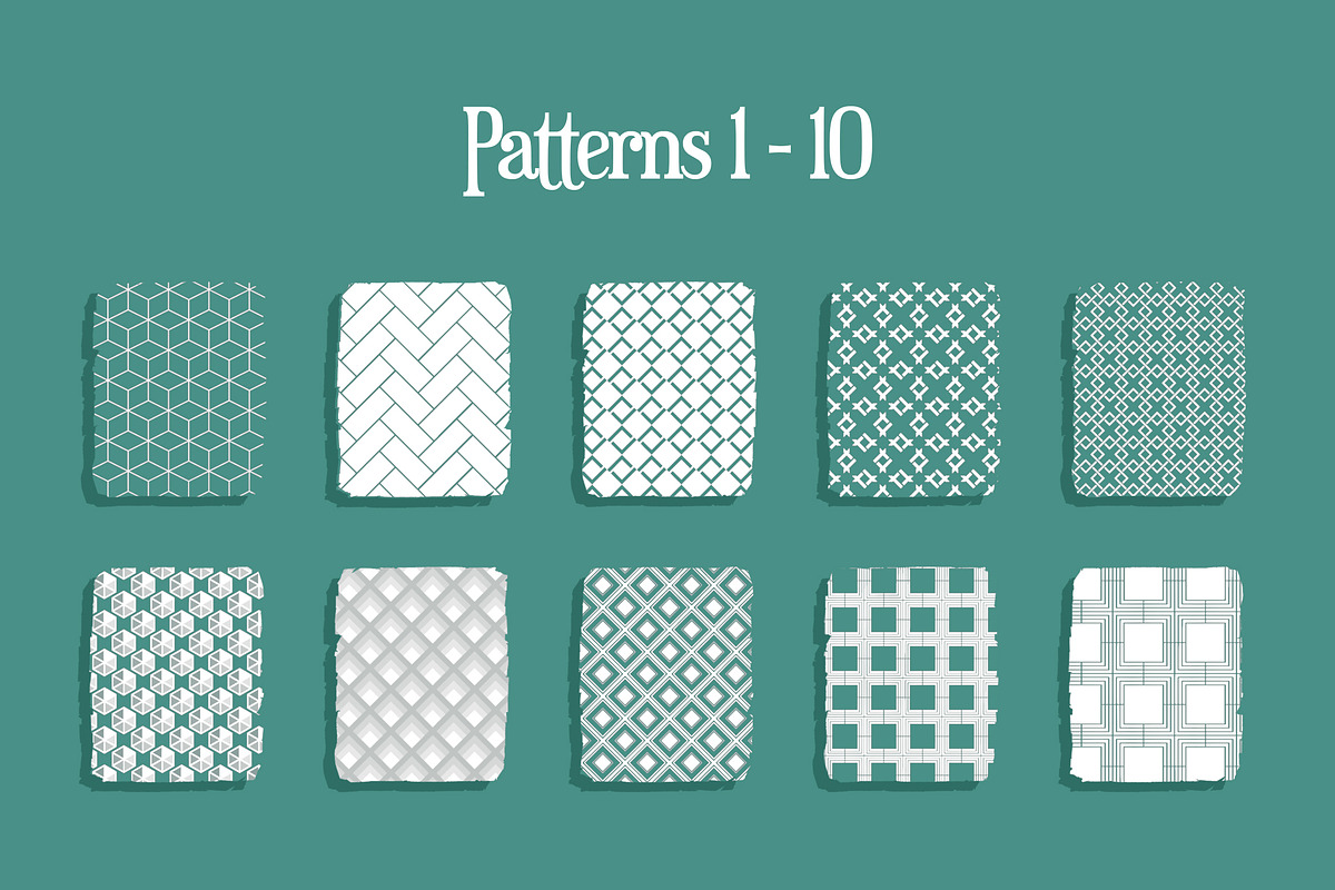 30 Procreate & Ps Geometric Patterns, a Brush Add-On by BrushBoy (Photo 4 of 6)