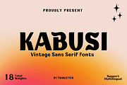Kabusi, a Sans Serif Font by twinstd (Thumbnail 1 of 13)