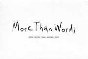 More than words, a Handwritten Font by dailygraphic (Thumbnail 1 of 10)