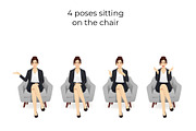 Business Woman Character Pack, a Finance Illustration by Volha Hlinskaya (Thumbnail 6 of 9)