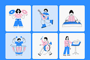 Musician Illustration Art, a Person Illustration by Vectors Market (Thumbnail 8 of 9)