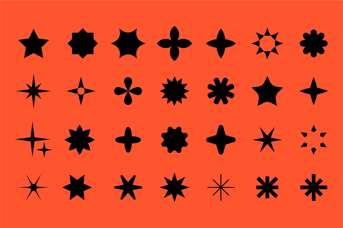 28 Star Symbols. Star iIcon Package., a Solid Icon by Mark Skitsky (Photo 2 of 5)