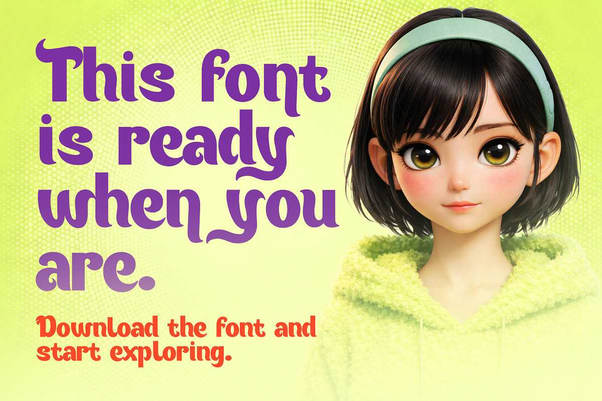 Omoito - Decorative Playful Sans, a Sans Serif Font by Simetrica Labs (Photo 5 of 11)