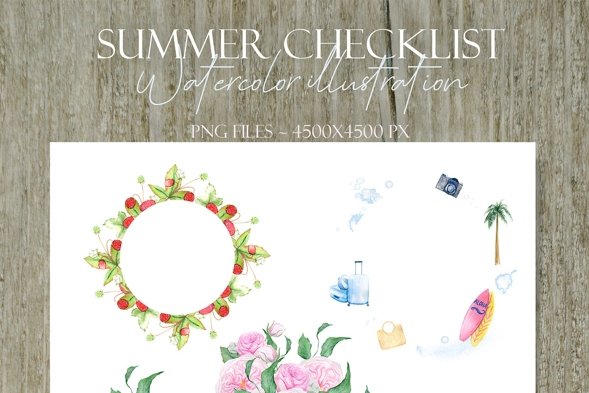 Watercolor Bundle Four Seasons., a Seasonal Illustration by NataliArkushArt (Photo 39 of 65)